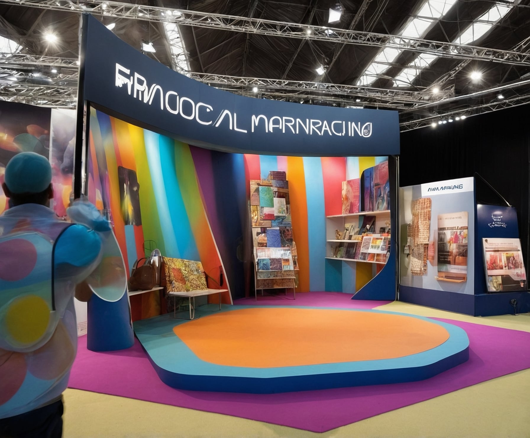 Stand atractivo en feria destacada