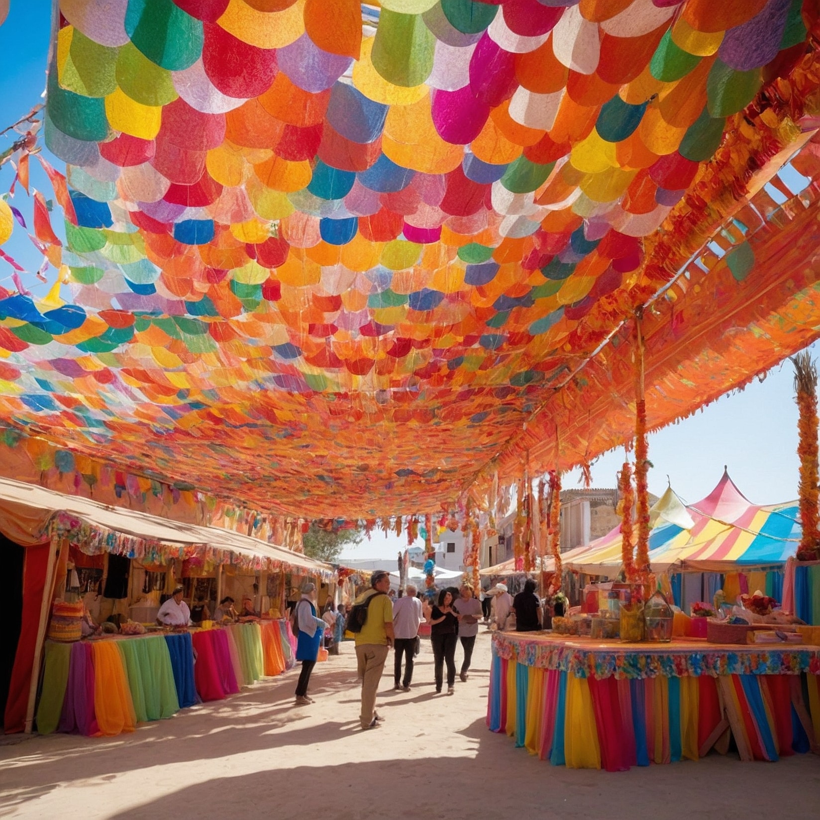 Ambiente acogedor en los mercadillos